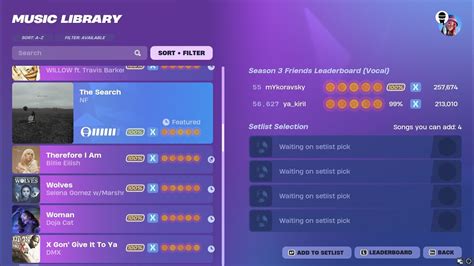 Fortnite Festival S3 The Search Vocals Expert 100 Overdrive