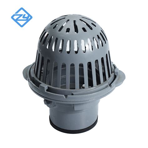 Cast Iron Fitting Roof Drain Of Drainage System With Aluminum Iron Dome