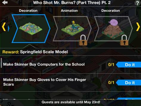 Who Shot Mr Burns Part Three Prize Breakdown Springfield Scale Modelthe Simpsons Tapped Out