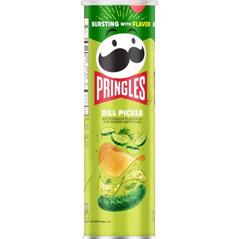 Pringles Dill Pickle Potato Crisps Chips Lunch Snacks 55 Oz