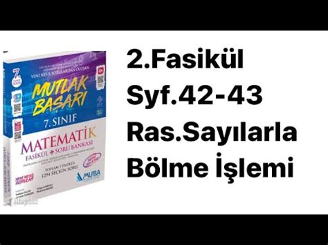 Sinif Muba Fas K L S Rasyonel Sayilarla B Lme Lem Youtube