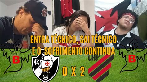 REACT VASCO 0 X 2 ATHLETICO PR NOVO TÉCNICO NOVA DERROTA