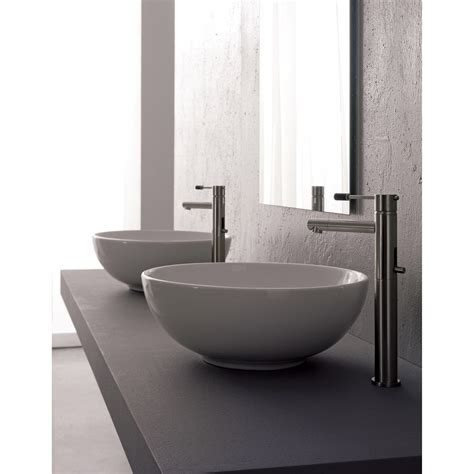 Scarabeo Thin Line Sfera Lavabo Da Appoggio Scarabeo Finiture Bianco