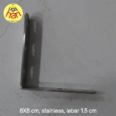 Jual Siku L Stainless Steel X Cm Penyangga Papan Rak Kota Denpasar