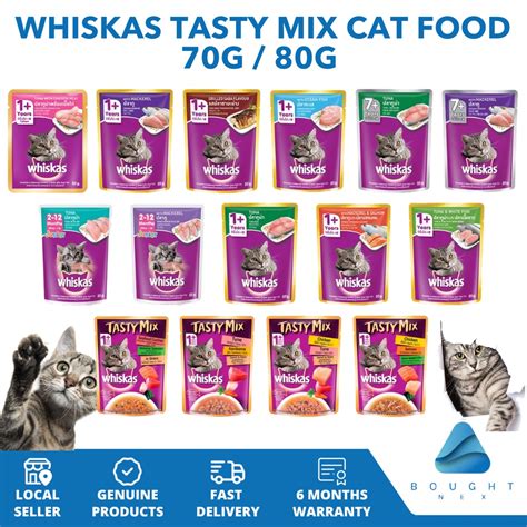 Whiskas Tasty Mix Wet Cat Food Nutritious For Adults Kittens G