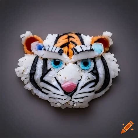 Creative Sushi Art Of A Tiger On Craiyon