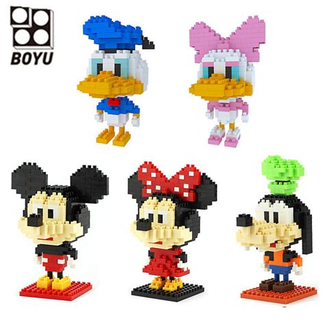 Blocos De Desenho Animado Mickey Minnie Toy Gift Infantil Mickey Minnie