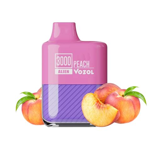 Peach By VOZOL Alien 3000 Puffs Disposable Pod Si Omar Vape Store