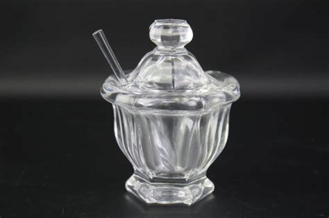 Lot Baccarat Crystal Lidded Sugar Jar With A Spoon