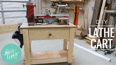 Diy Lathe Cart From 2x4s Woodworking How To Youtube