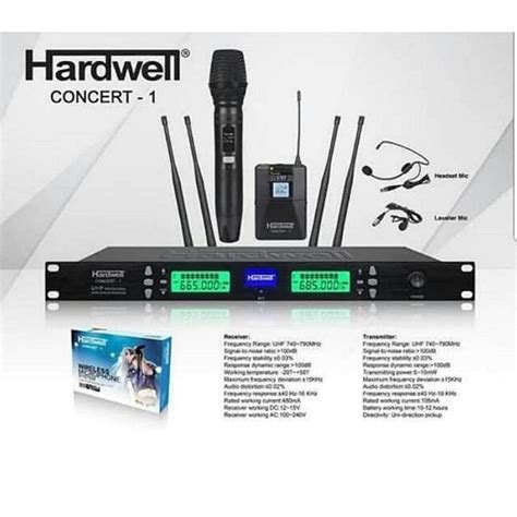 Jual Mic Wireless Hardwell Concert 1 Handle Clip Di Lapak Audio Murah