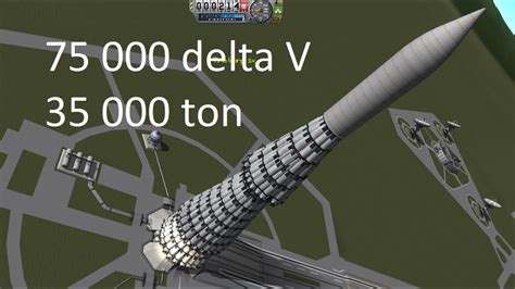 KSP 35 000 Ton Stock Rocket With 75 000 Delta V YouTube