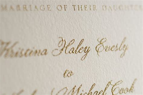 Wedding Invitations With Raised Lettering Jenniemarieweddings