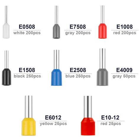 1200PCS Assorted Crimp Terminals Insulated Electrical Wiring Connectors