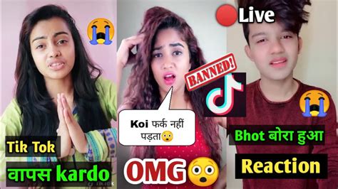 Tik Tok Ban Reaction Riyaz Beauty Khan Nisha Guragain Tik Tok Ban In