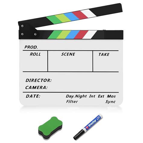 Buy Flexzion Directors Film Clapper Board Film Slate Acrylic Plastic