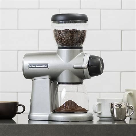 KitchenAid KCG0702CS Burr Coffee Grinder, Contour Silver – Hellcat Coffee