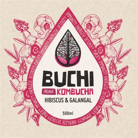 Buchi Organic Kombucha Hibiscus And Galangal 1l Wholefood Harvest