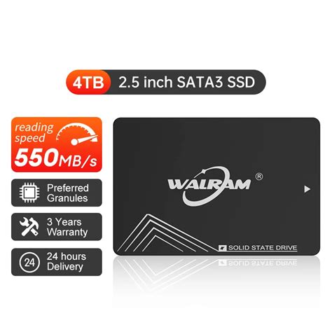 WALRAM SSD 4TB 2TB 1TB HDD 2 5 Sata 3 Solid State Drive Hard Disk For