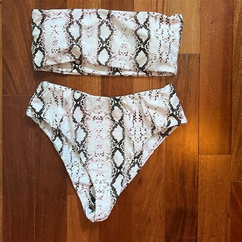 Swim Snake Print Bikini Set Poshmark