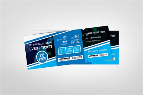 Creative Concert Event Ticket Design Template Template Paradise