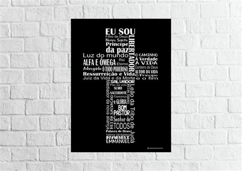 Placa Decorativa Cruz Fundo Preto Elo7 Produtos Especiais