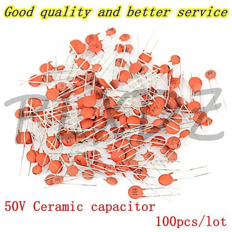 Capacitor Cer Mico 50v 1pf 100nf 0 1 Uf 104 4 7pf 10pf 22pf 33pf 47pf