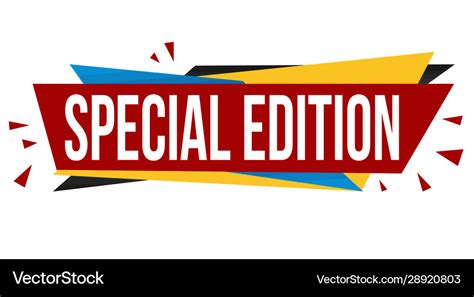 Special edition banner design Royalty Free Vector Image