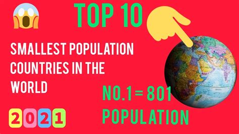 Top Smallest Population Countries In The World Smallest