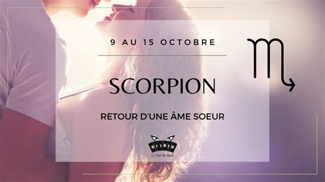 ♏ Scorpion ♏ Retour Dune âme Sœur Semaine Du 9 Au 15 Octobre 2023