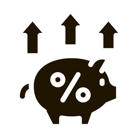 Pig Money Box Icon Vector Glyph Illustration Vector Art At