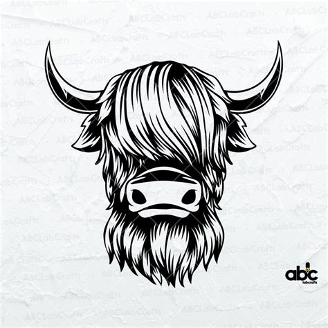 Highland Heifer Svg File Highland Cow Svg Scottish Cow Svg Cute Cow Svg