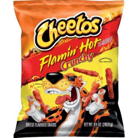 Cheetos Snacks Cheese Flavored Crunchy Flamin Hot Oz Walmart