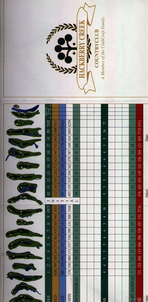 Hackberry Creek Country Club Course Profile Course Database