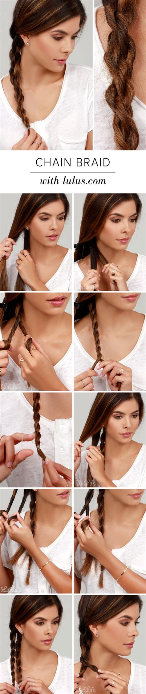 Lulus How To Chain Braid Hair Tutorial Fashion Blog