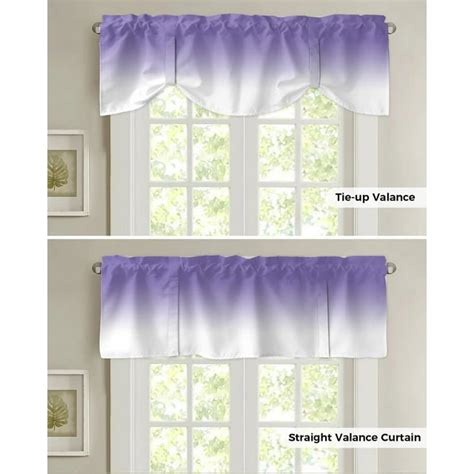 Tie Up Valance For Windows Sage Green Gradient Window Curtain Living Room Kitchen Cabinet Tie Up