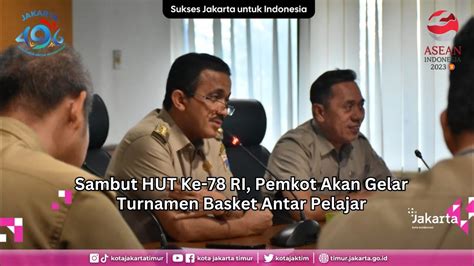 Sambut Hut Ke Ri Pemkot Akan Gelar Turnamen Basket Antar Pelajar