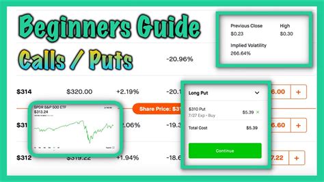 Options Trading For Beginners Callsputs Robinhood Investing Youtube