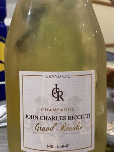 John Charles Ricciuti Grand R Volte Mill Sime Champagne Grand Cru