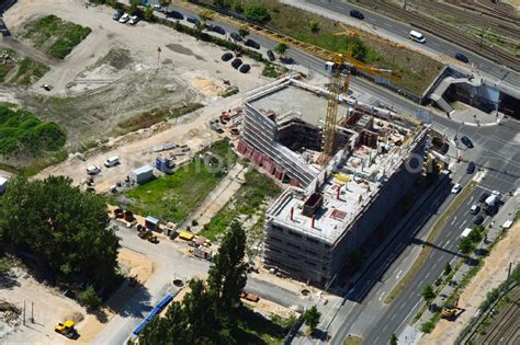 Berlin From Above Construction Site To Build A New Office And