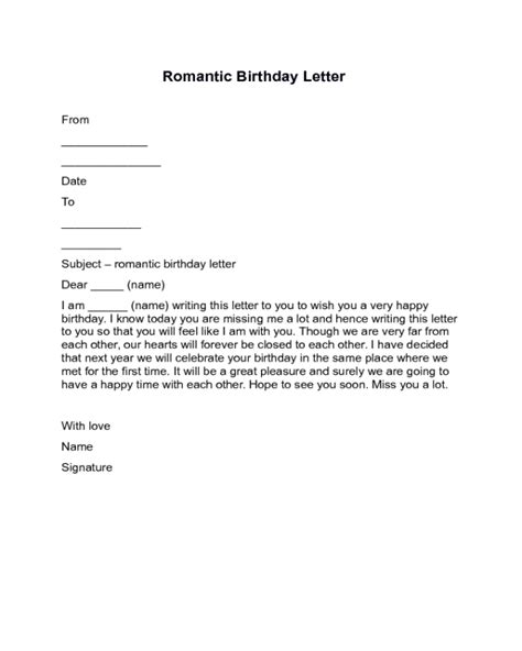 2024 Birthday Letter Templates - Fillable, Printable PDF & Forms | Handypdf