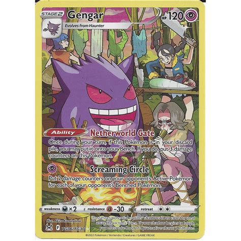 Pokemon Trading Card Game Tg06tg30 Gengar Rare Holo Card Swsh 11