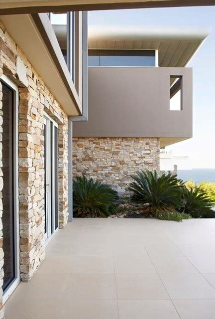 Alpine Dry Stone Wall Cladding Modern Exterior Sydney By Stone