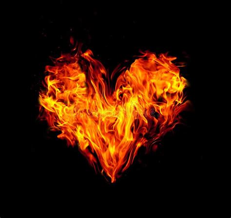 Fire Heart Stock Illustration Illustration Of Flaming 19723209