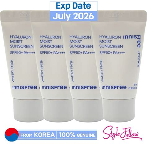 Pcs Ml Innisfree Hyaluron Moist Sunscreen Ml Spf Pa