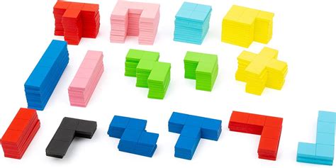 Small Foot 11403 11403Tetris Wooden Puzzle, 114-piece Set, a Learning Game with General ...