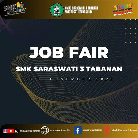 Job Fair SMK Saraswati 3 Tabanan - SMK 3 Saraswati Tabanan Bali