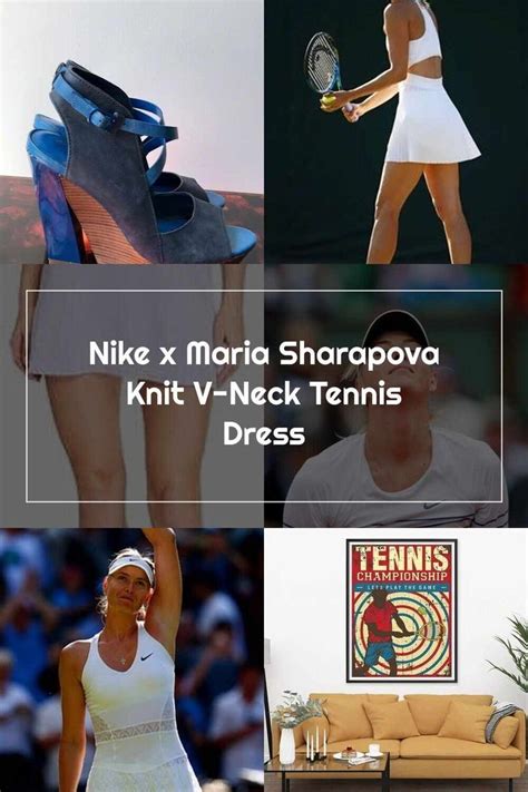 Maria Sharapova Nike X Maria Sharapova Knit V Neck Tennis Dress Maria