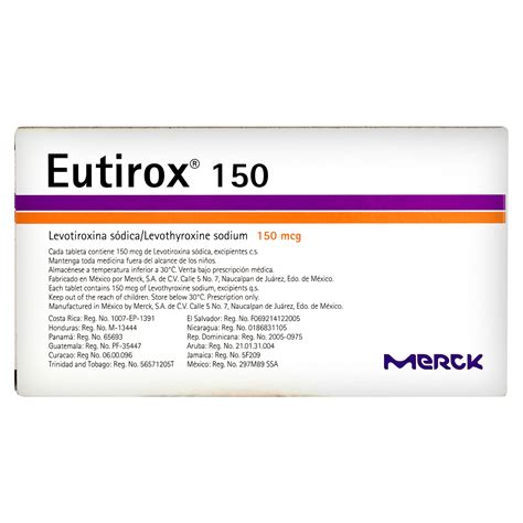 Comprar Eutirox 150 Mg X50 Tabletas Precio Indicado Por Unidad