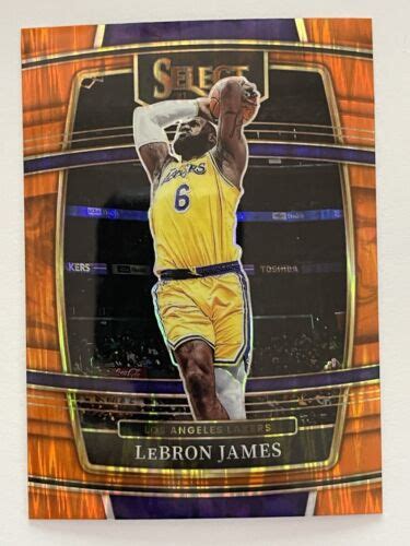 2021 22 Panini Select Lebron James Orange Flash Prizm Concourse 100 EBay